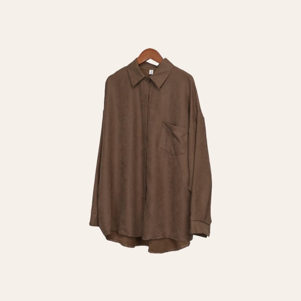 PANDAEYES KEMEJA CORDUROY POCKET BUTTON (CLO-CNCX7101BL) | Shopee Malaysia