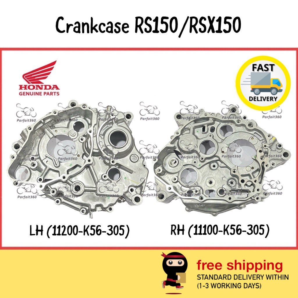 RS150 / RSX150 ( 11100-K56 & 11200-K56 ) HONDA Crankcase Engine LH Left ...