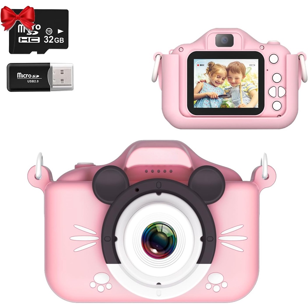 Kids Camera for Girls and Boys,Digital Camera for Kids, Toddler Camera for  Birthday, and Parties for Ages 3-12 with 32GB SD Card, Video Recorder 1080P  IPS 2 Inch | Shopee Malaysia