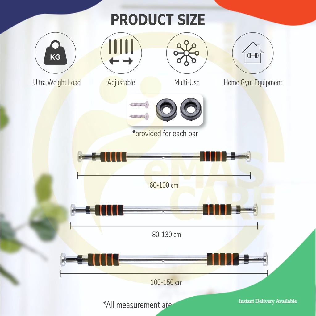 Digital Shop786 Pull Up Bar Chin Up Fitness Bar Safety Locker High