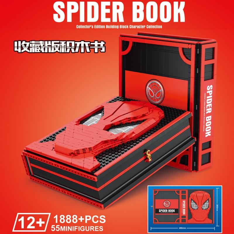 Spider Mech Man Iron Man Building Blocks Collection Book with 55 ...