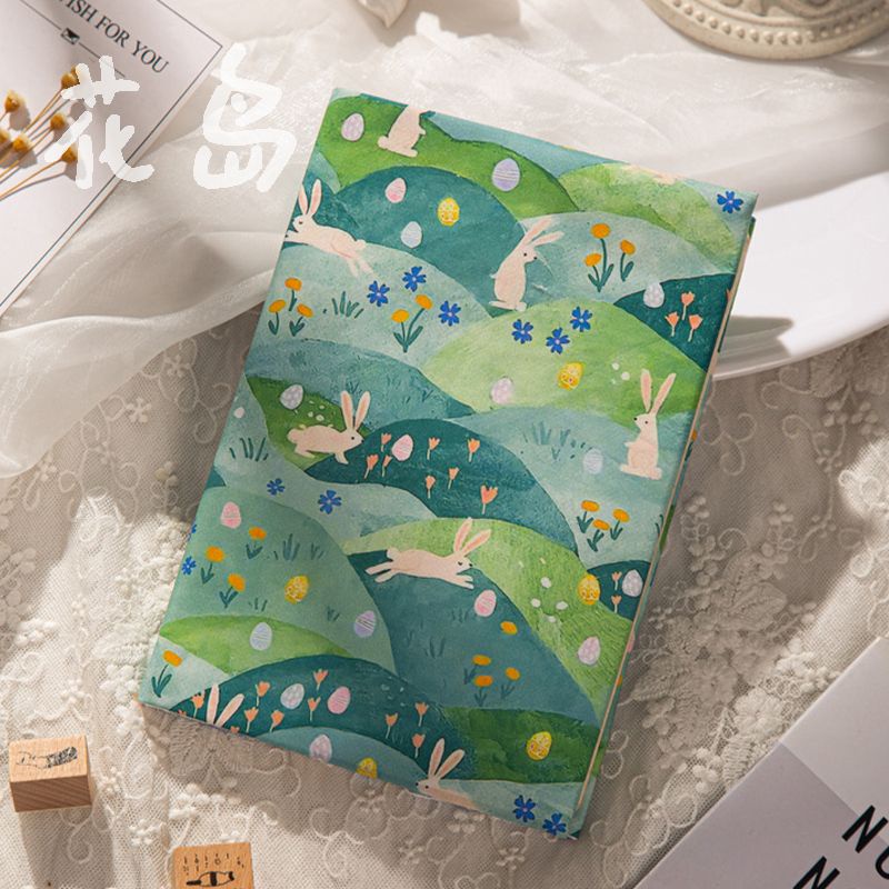 Cute Rabbit Fabric Book Cover A5 A6 Cartoon Handmade Book Cover ...