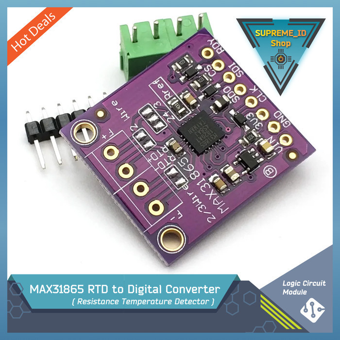 Max31865 RTD to Digital Converter (Resistance Temperature Detector ...