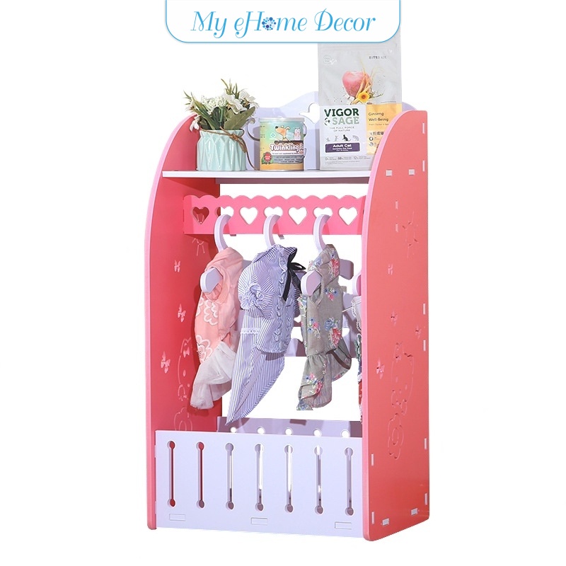 Pet wardrobe cat clothes hanger rack dog small wardrobe pet clothes