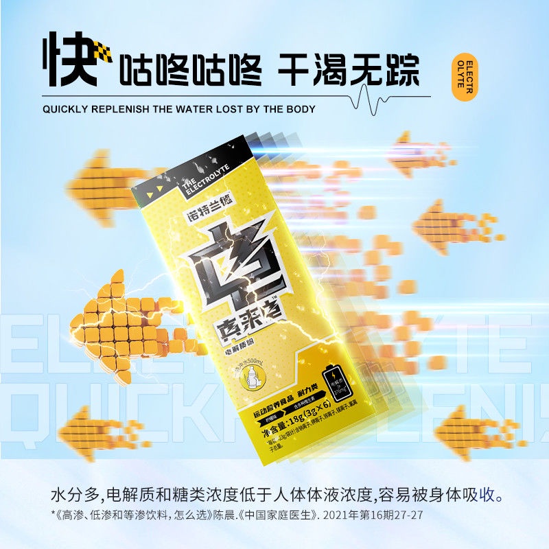 Norland Electrolyte Sports Drink Sports Nutrition Powder Contains