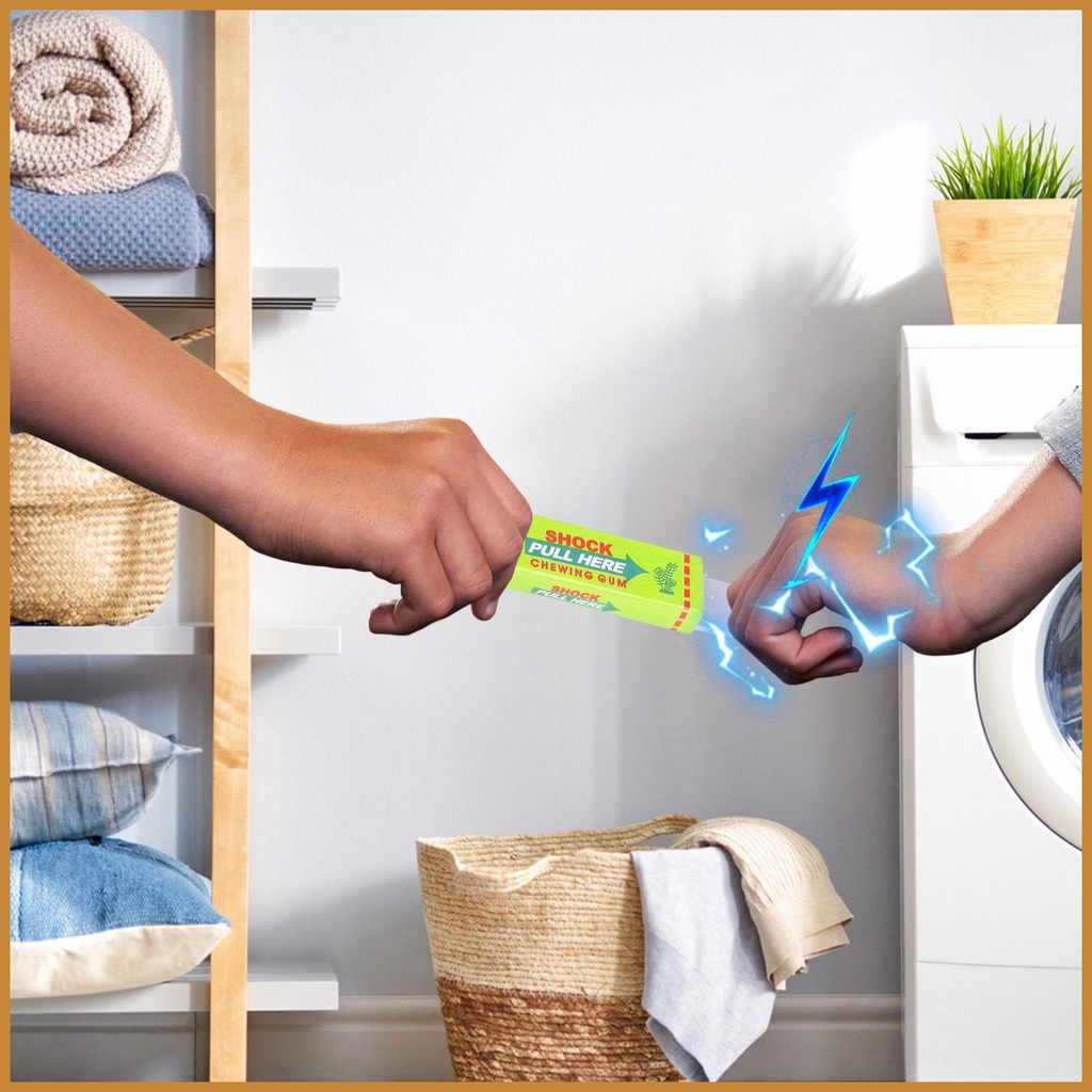 Funny Shock Joke Electric Chewing Gum Prank Tricky Toys Safety Pull