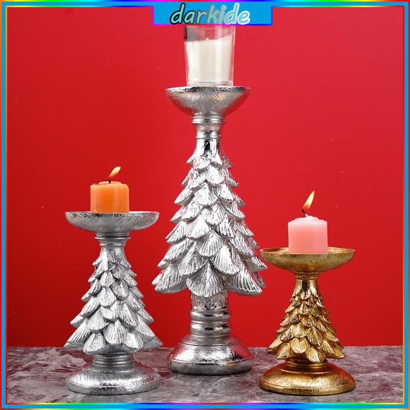 Dark Christmas Candle Holder Tree Candlestick Romantic Candlelight