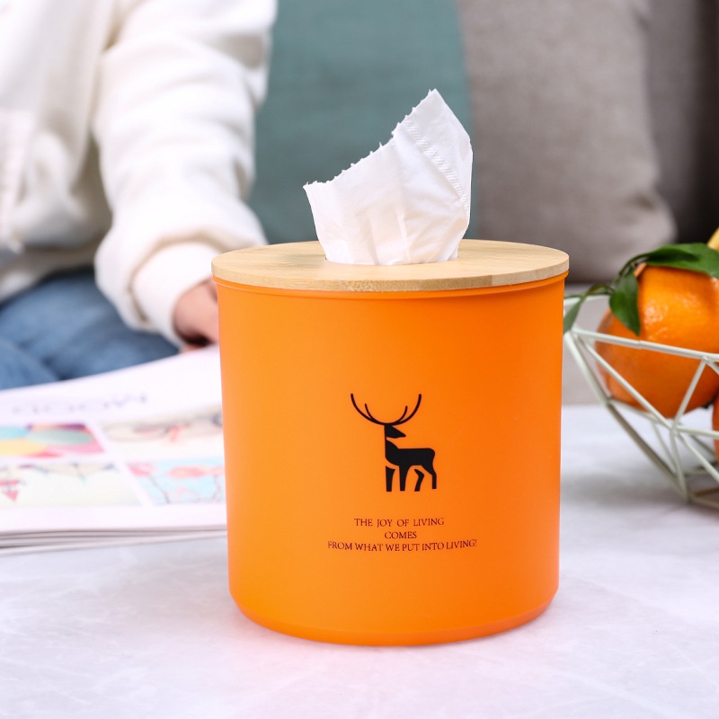Round Tissue Tube Desktop Tissue Box Toilet Paper Roll Paper Tube
