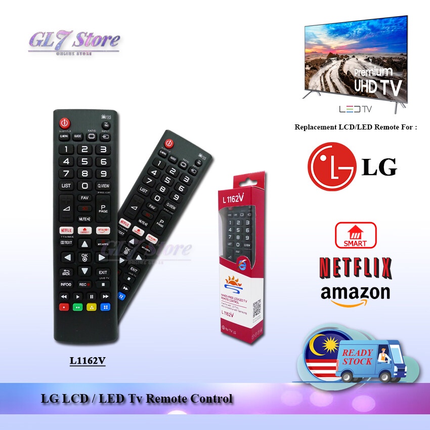LG LCD LED SMART TV REMOTE CONTROL UNIVERSAL L1162V / RML1162 HUAYU