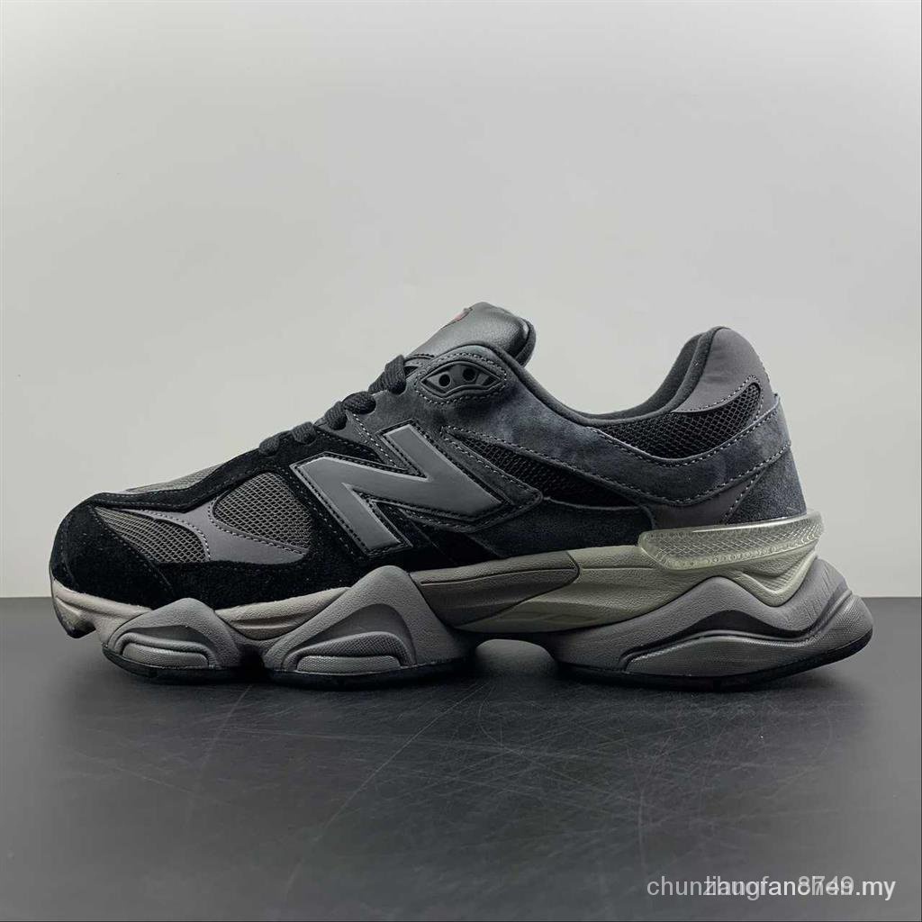 HYU9 New Balance 9060 Black/Castlerock/Rain Cloud Sport Running Shoes ...