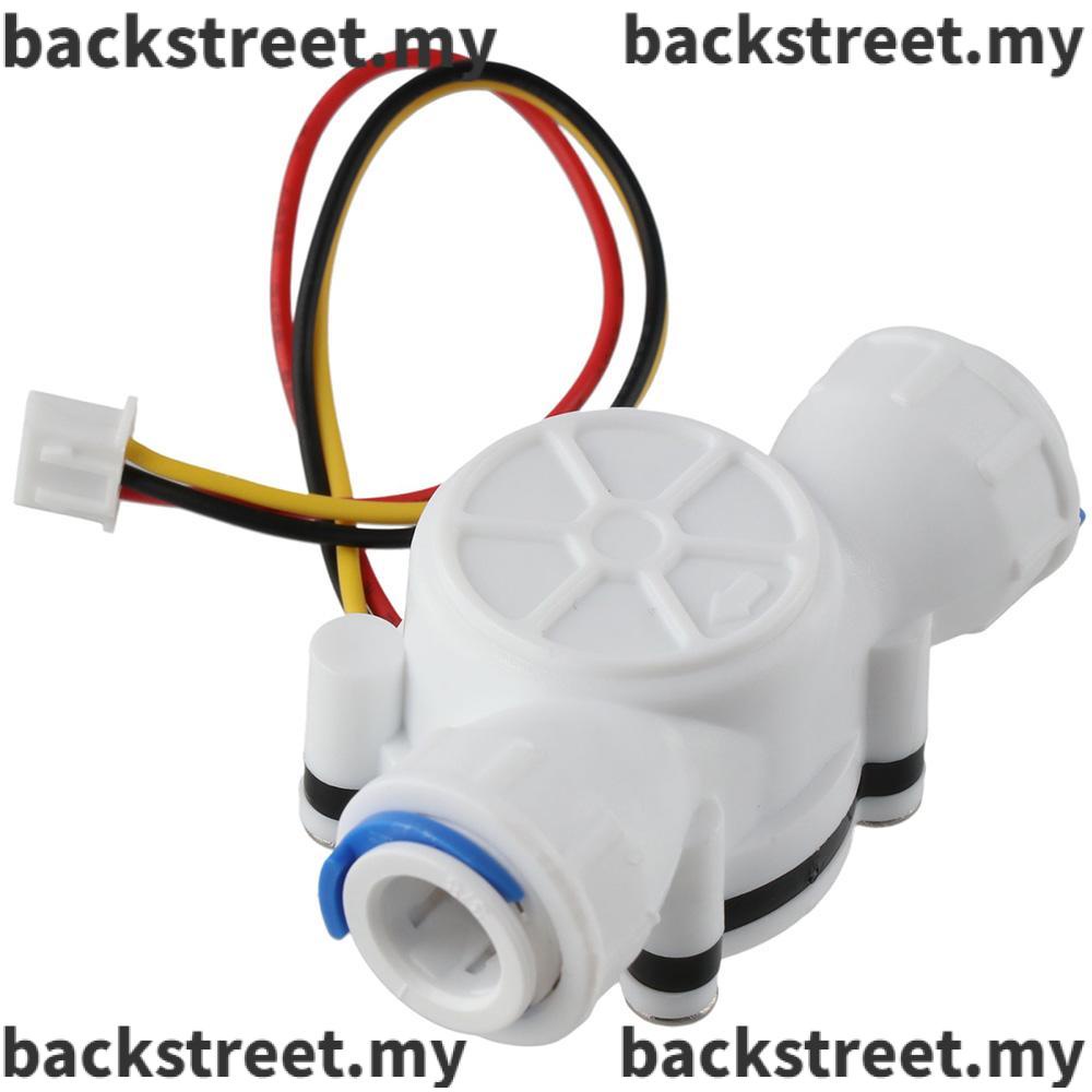 BS Flowmeter, 0.310L/min Plastic Water Flow Meter, Portable 3/8" White