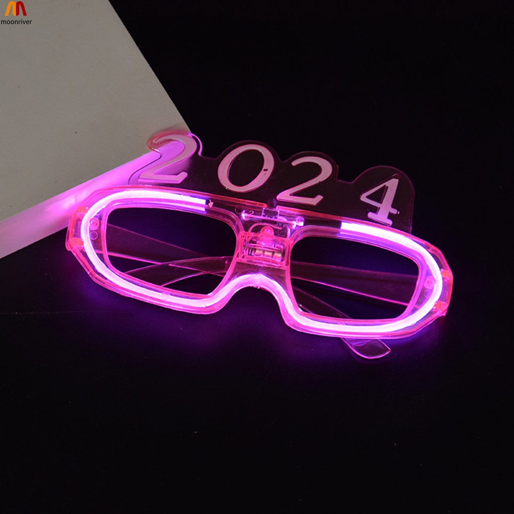 Cool LED Light Up Glasses Luminous Flashing Glow in the Dark 2024
