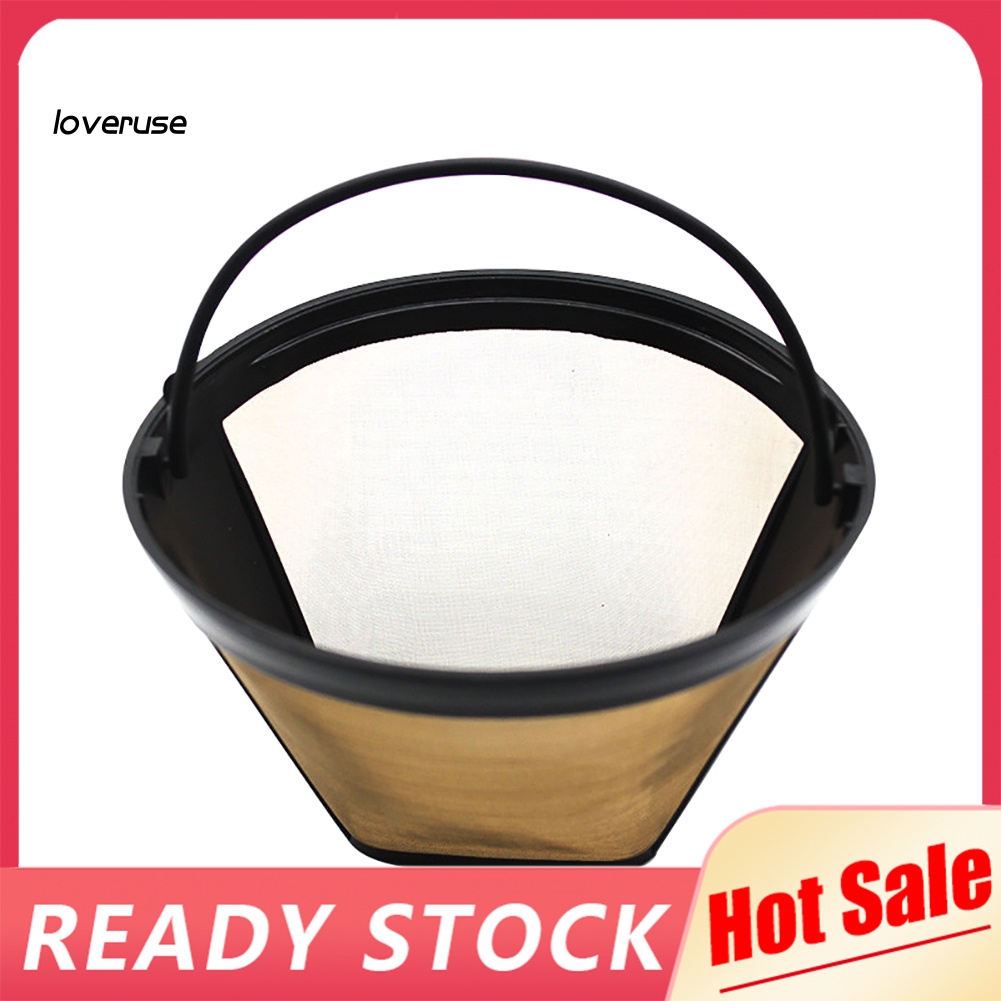 /LO/ Stainless Steel Reusable Cone Shaped Coffee Filter Strainer ...