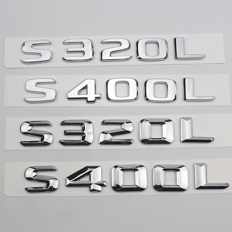 APP 3D ABS Letters Stikcer Logo S320L S400L S500L S600L Chrome Letters ...