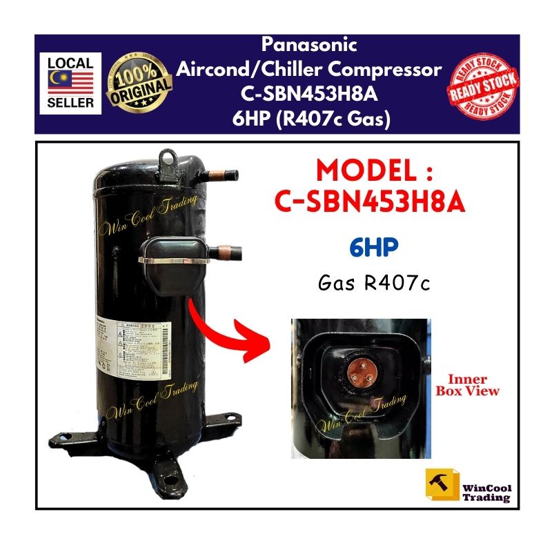 Panasonic AirCond/Chiller Compressor 6HP (R407c Gas) Model : C ...