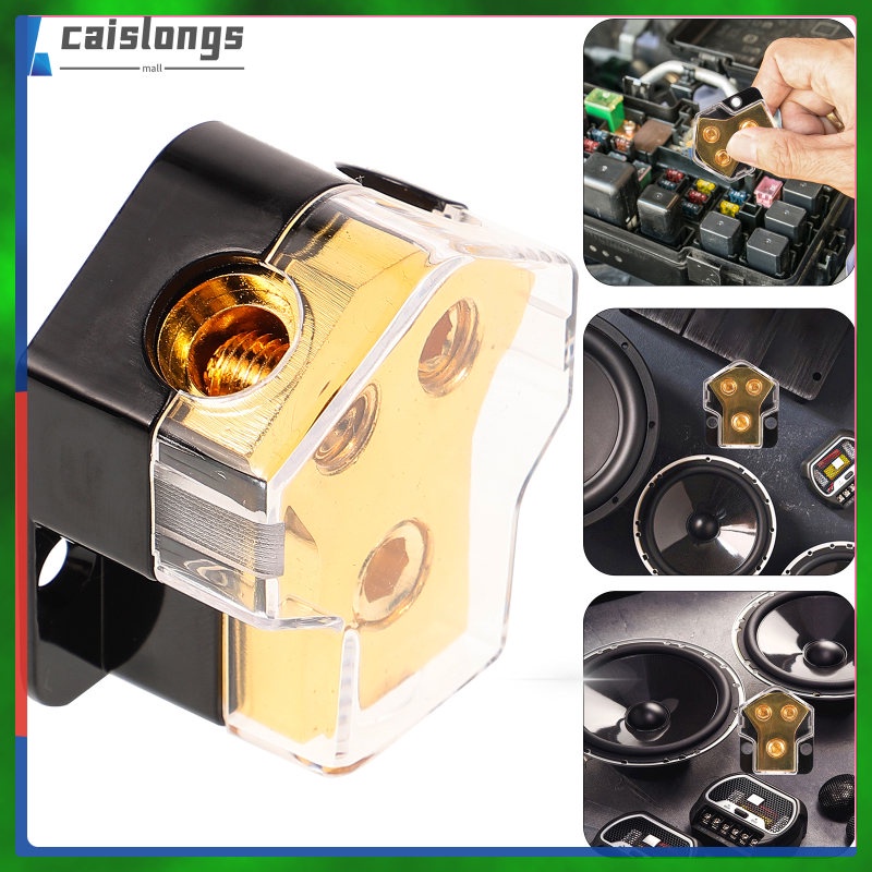 Car Audio Distribution Block 2 Way One Point Two Junction Box Power Hub