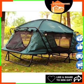 Above ground outlet tent