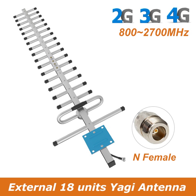 External Yagi Antenna 20dbi 800 2700mhz 2g 3g 4g Lte 18units N Female