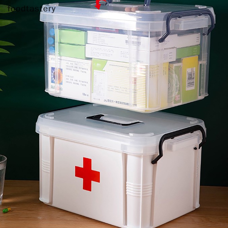 FTY First Aid Kit Medicine Storage Box Portable Emergency Box Household