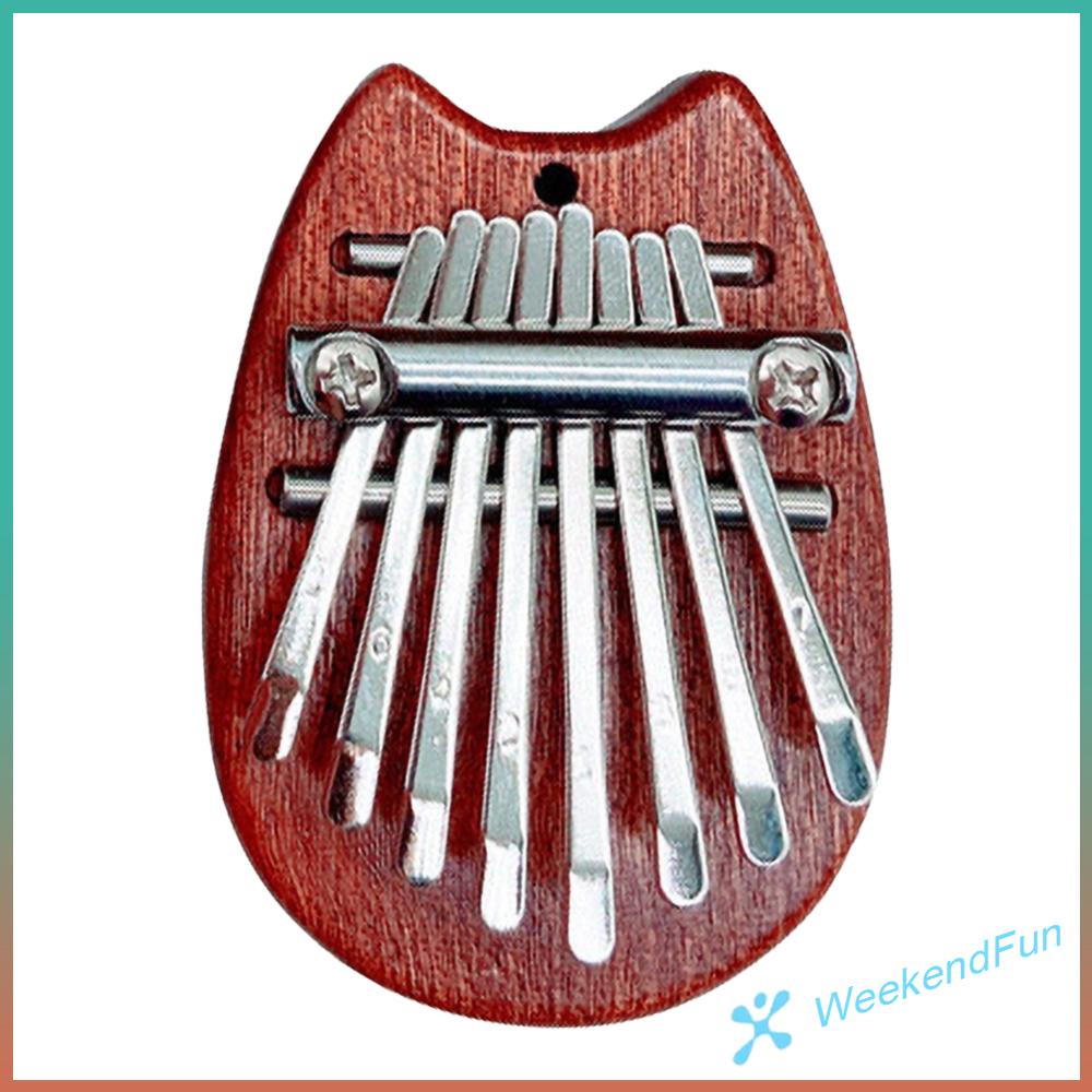 WE★ - 8 Keys Mini Kalimba Portable Wooden Finger Harp Thumb Piano