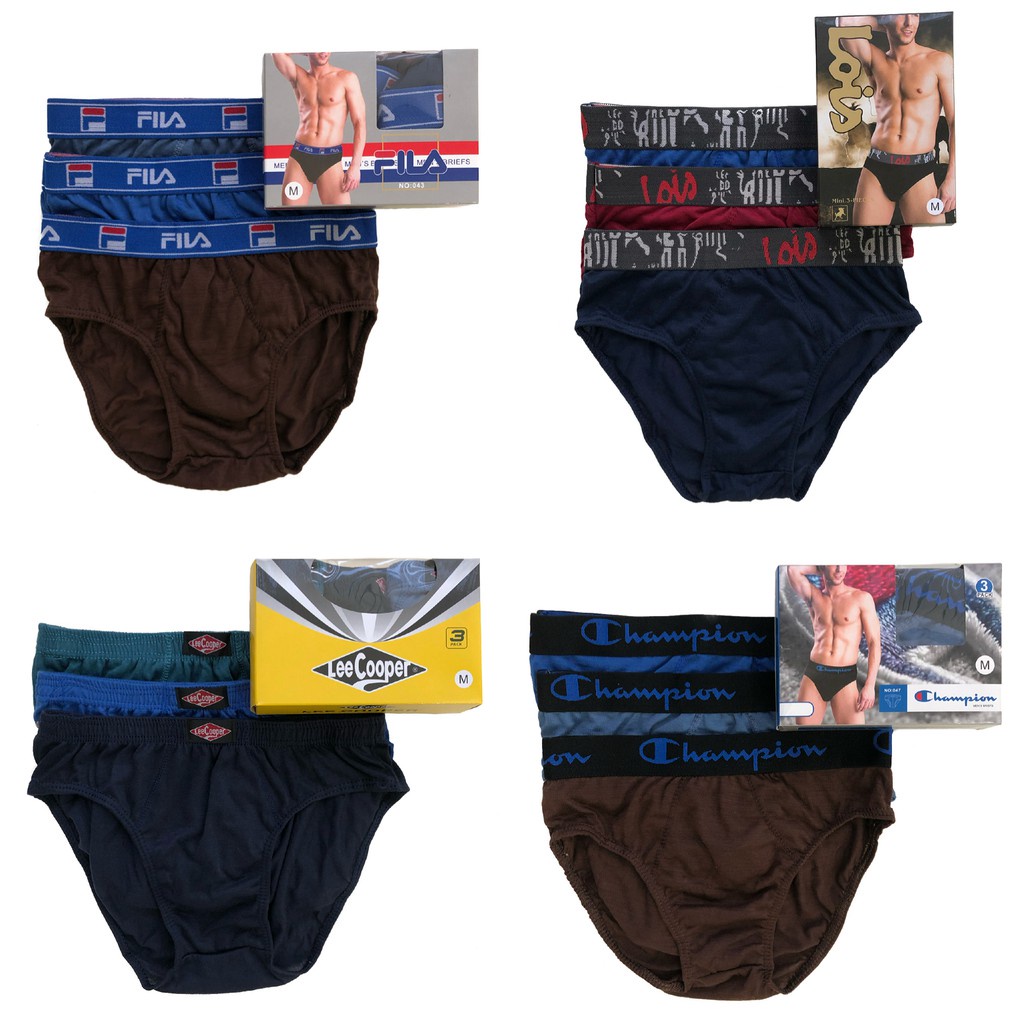 [ 3HELAI = 1 BOX ] ( HARGA BORONG ) FILA MEN BRIEF UNDERWEAR SELUAR ...