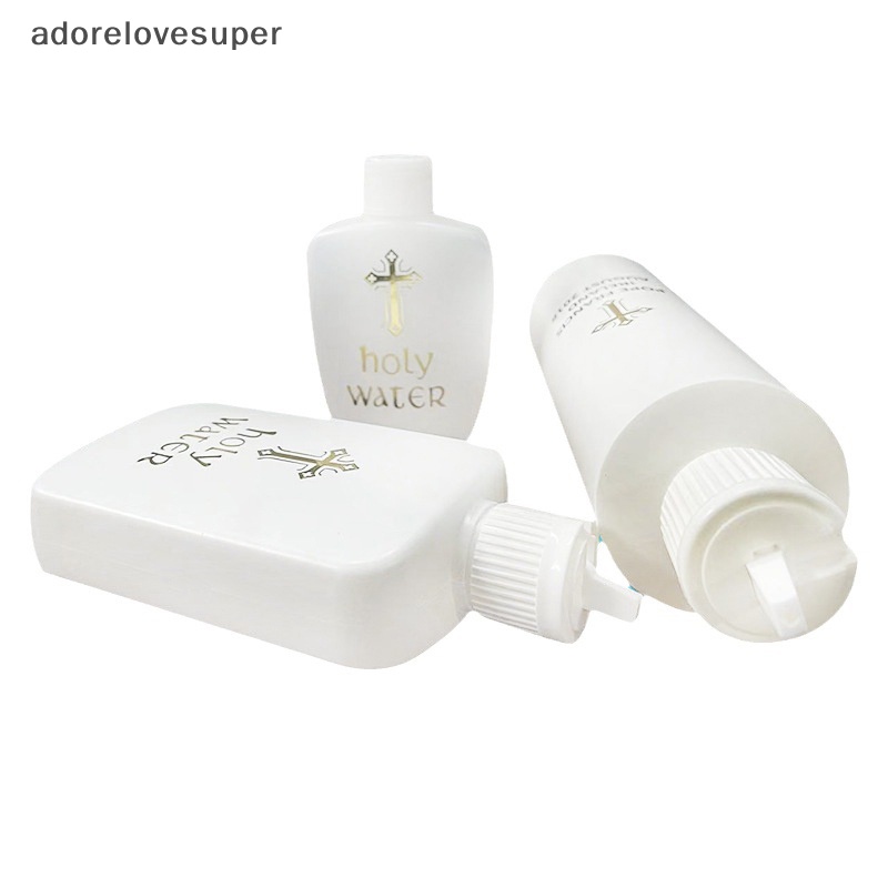 AD1MY 250/60/100ml Refillable Holy Water Bottle Gold Cross Plastic ...