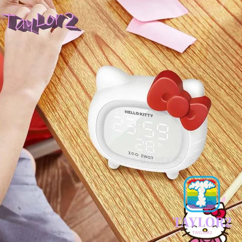 ATAYLOR Children'S Alarm Clock, Smart Speaker Lcd Atmosphere Light ...