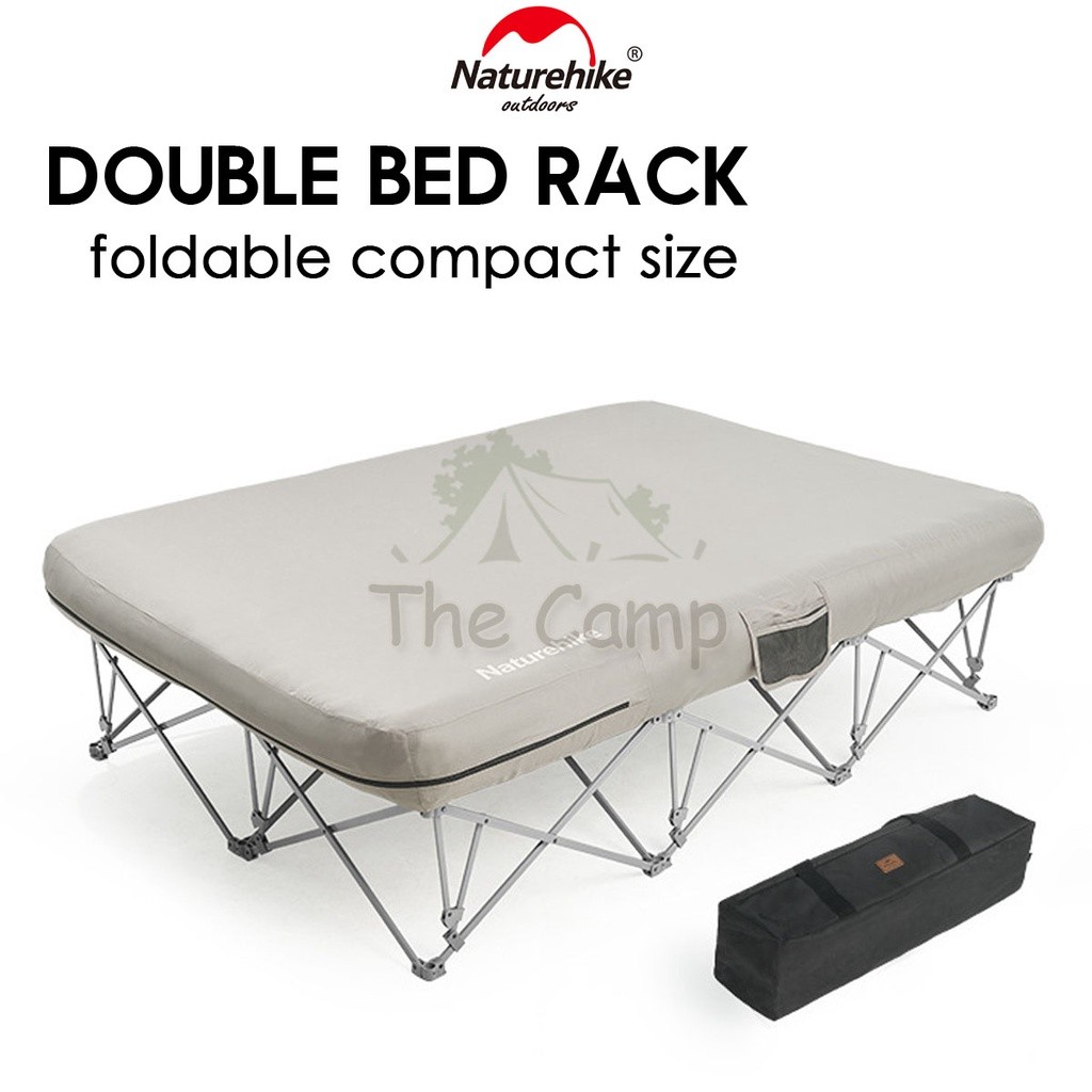 Naturehike Foldable Double Bed Rack Frame Outdoor Camping Sleeping Cot ...