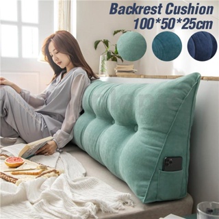 180CM Comfort Rest Triangular Wedge Lumbar Waist Back Pillow Sofa Cushion  Bed Pillow living Room Lumbar Pad Home Decor