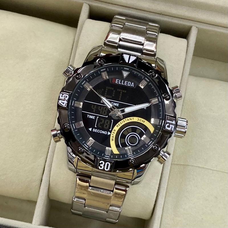 HOT SELLING BELLEDA DUAL TIME WATCH FOR MEN Analog-Digital Luxury ...