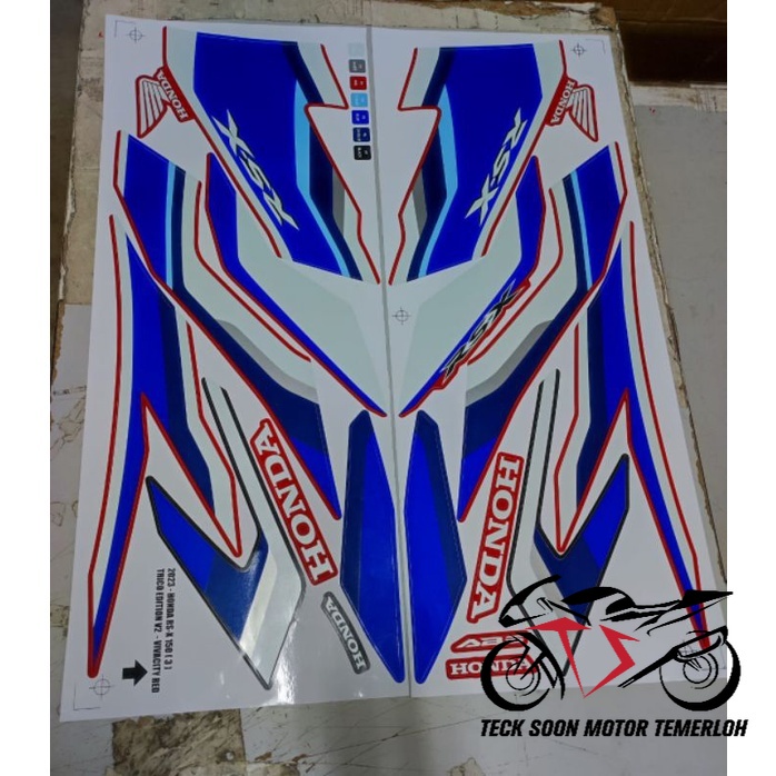 Stiker Sticker Body Stripe Cover Set Honda Rsx Rsx Rsx Trico Tbm Shopee Malaysia