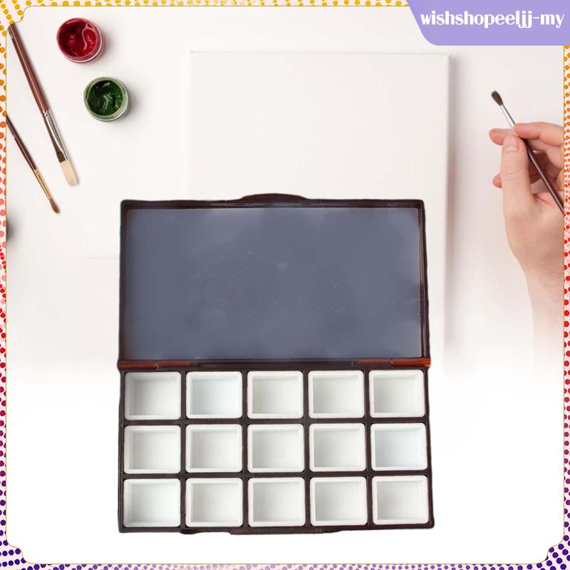 Empty Watercolor Wet Palette 15 Slots Leakproof Model
