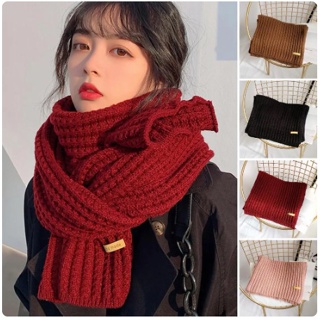 Scarves for Women Winter Warm Men Classic Knit Winter Scarf Double Layer  Long Oversized Scarves