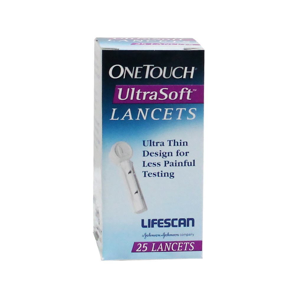 ( Promo EXP 11/2024 ) One Touch Ultra Soft Lancets ( 25s ) Shopee