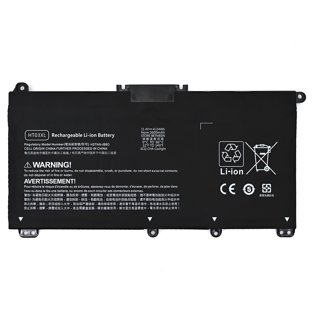 Batterie De Remplacement Pour PC Portable HP – 11.4V 3600mAh/41Wh – Modèle HT03XL – 6 Cellules