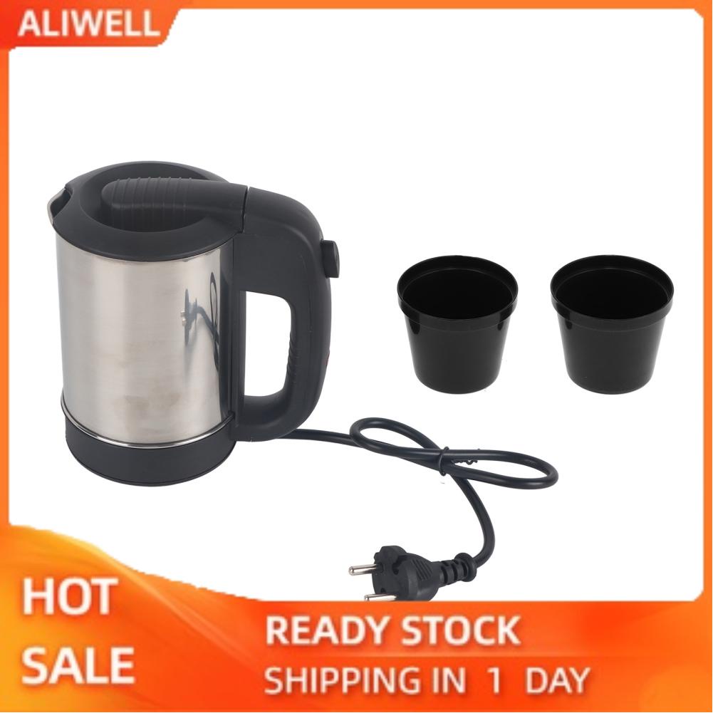 Aliwell Electric Kettle 0.5L Mini Stainless Steel Automatic Power Off