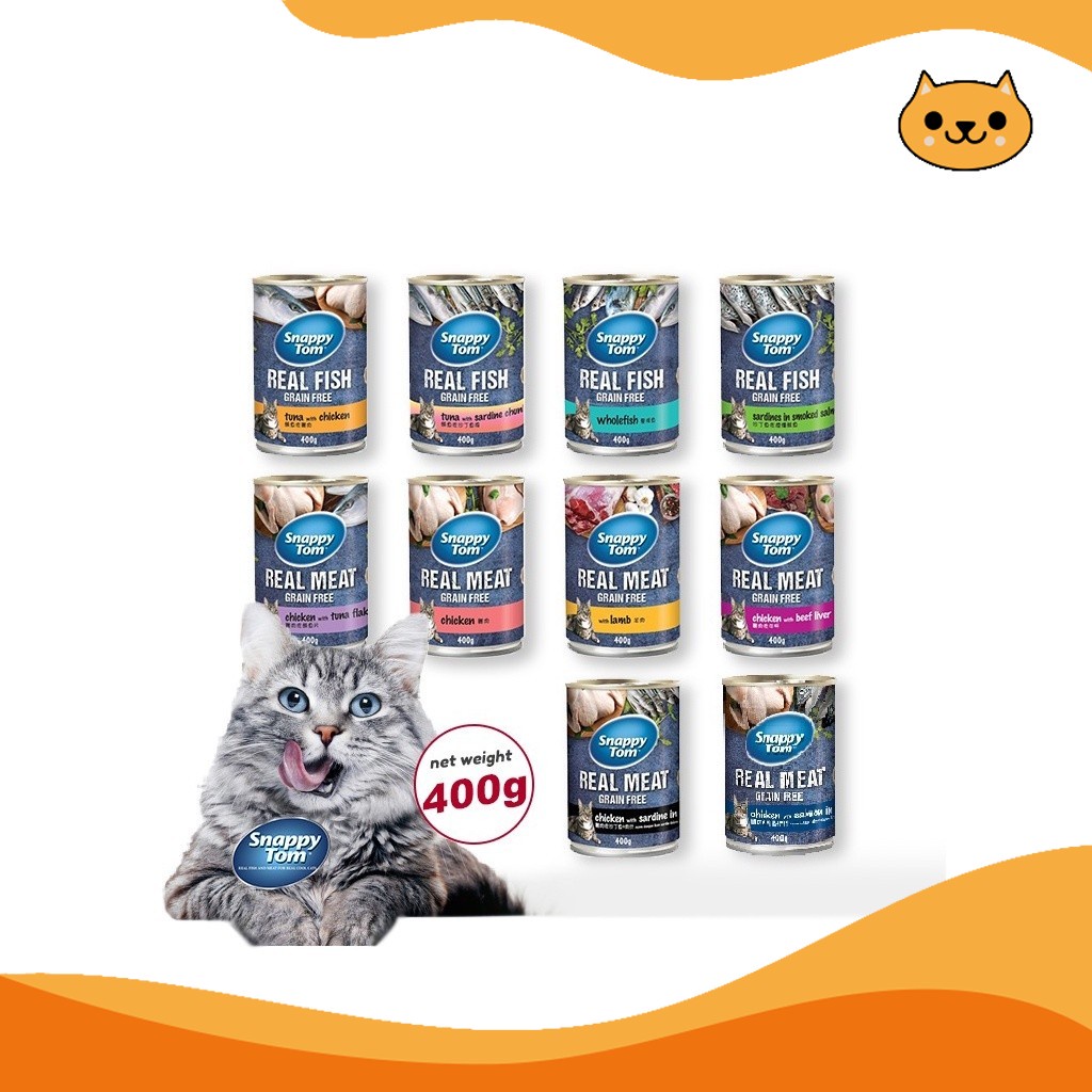 Snappy Tom Canned Food (Cat Wet Food) - 400g / Snappy Tom 400g | Shopee ...