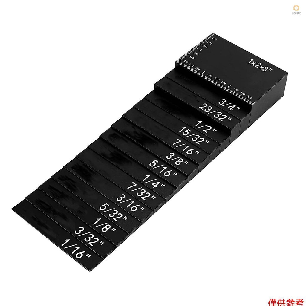 15pcs Saw Setup Blocks Gauge Set for Woodworking Table Saw Height Gauge