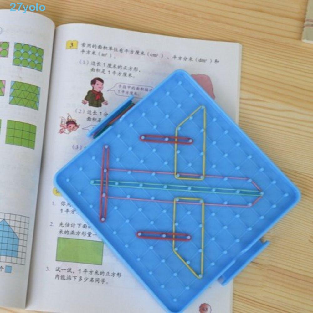 YOLO Puzzle Game Toy, Safety Rubber Bands Nail Board, Primary Mathematics Double Sided DIY