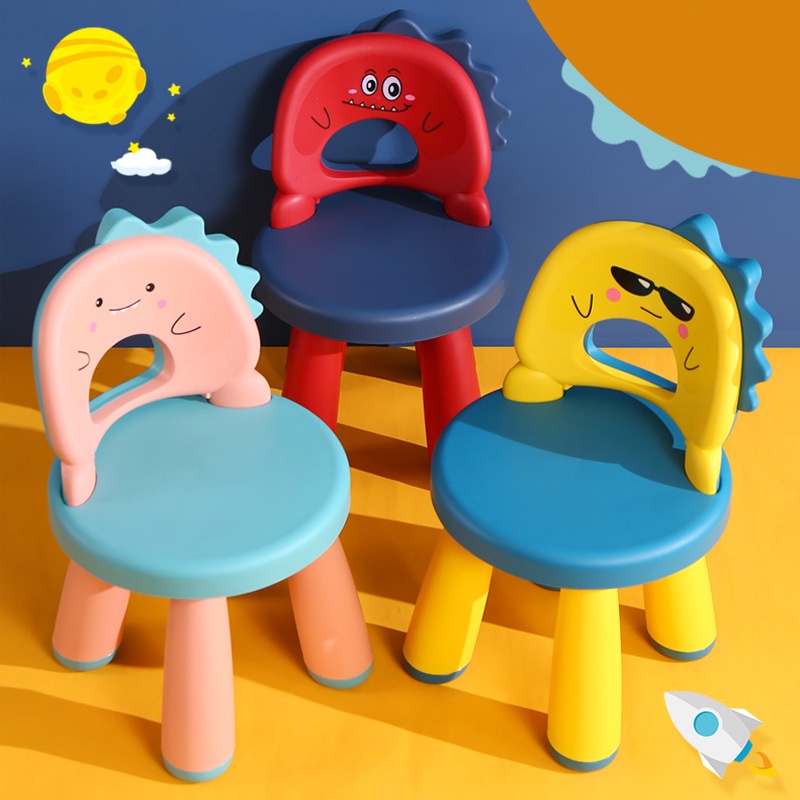 Children Chair Cartoon Dinosaur Anti Slip Comfortable Backrest Learning ...