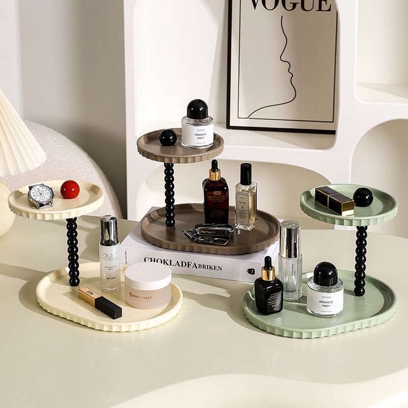 Double Layer Thick Desktop Ice Cream Row Of Colored Cosmetics Racks ...