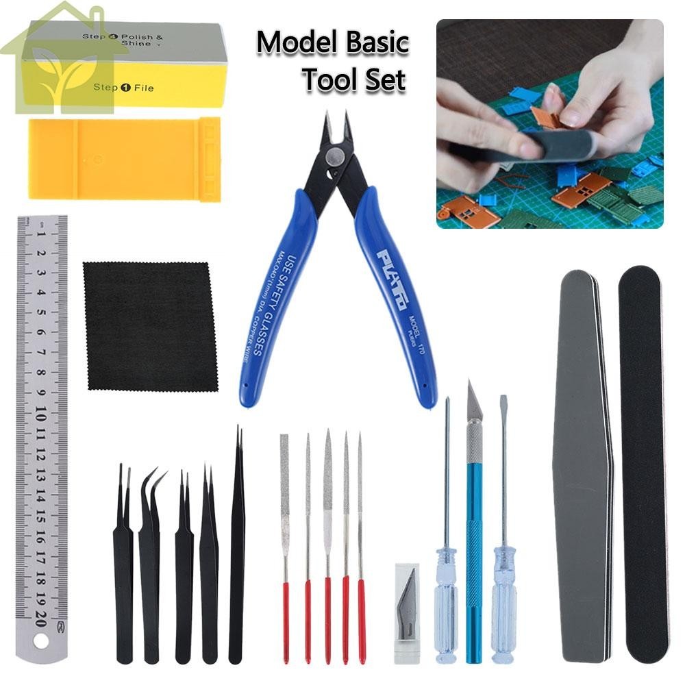 Basic Practical Model Tools Set Pliers Cutting Mat Modeler Hobby ...