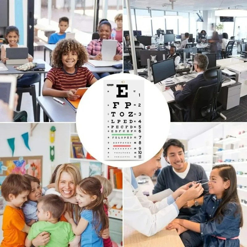 Eye Chart, Eye Chart No Fading for School Home Physical Examination ...