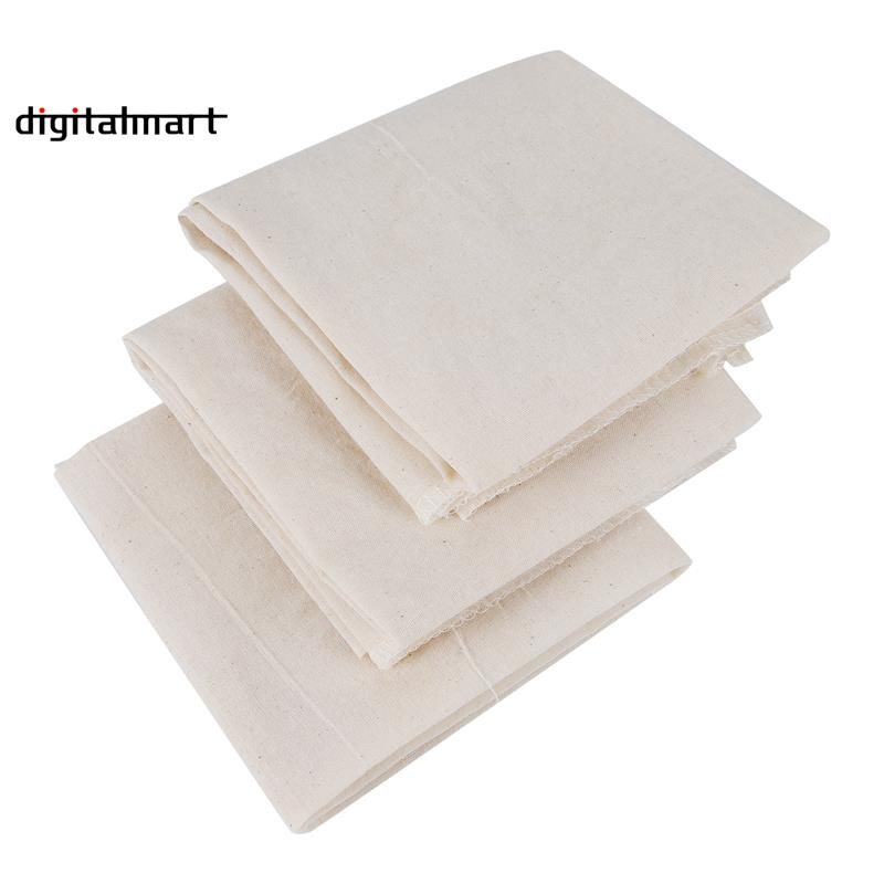 Muslin Cloths for Cooking, 50X50cm, Grade Hemmed Cheese Cloths for
