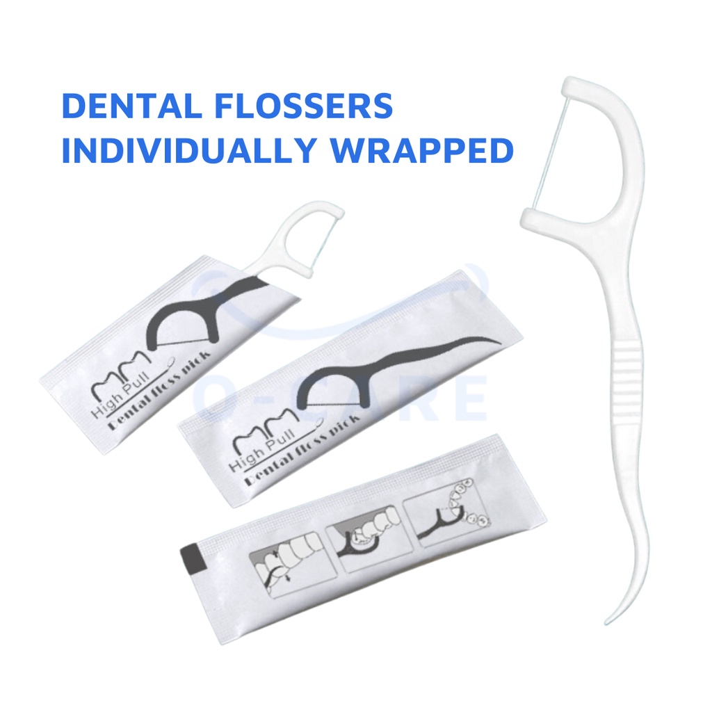 Dental Floss Picks Individually Wrapped Disposable Travel Hotel