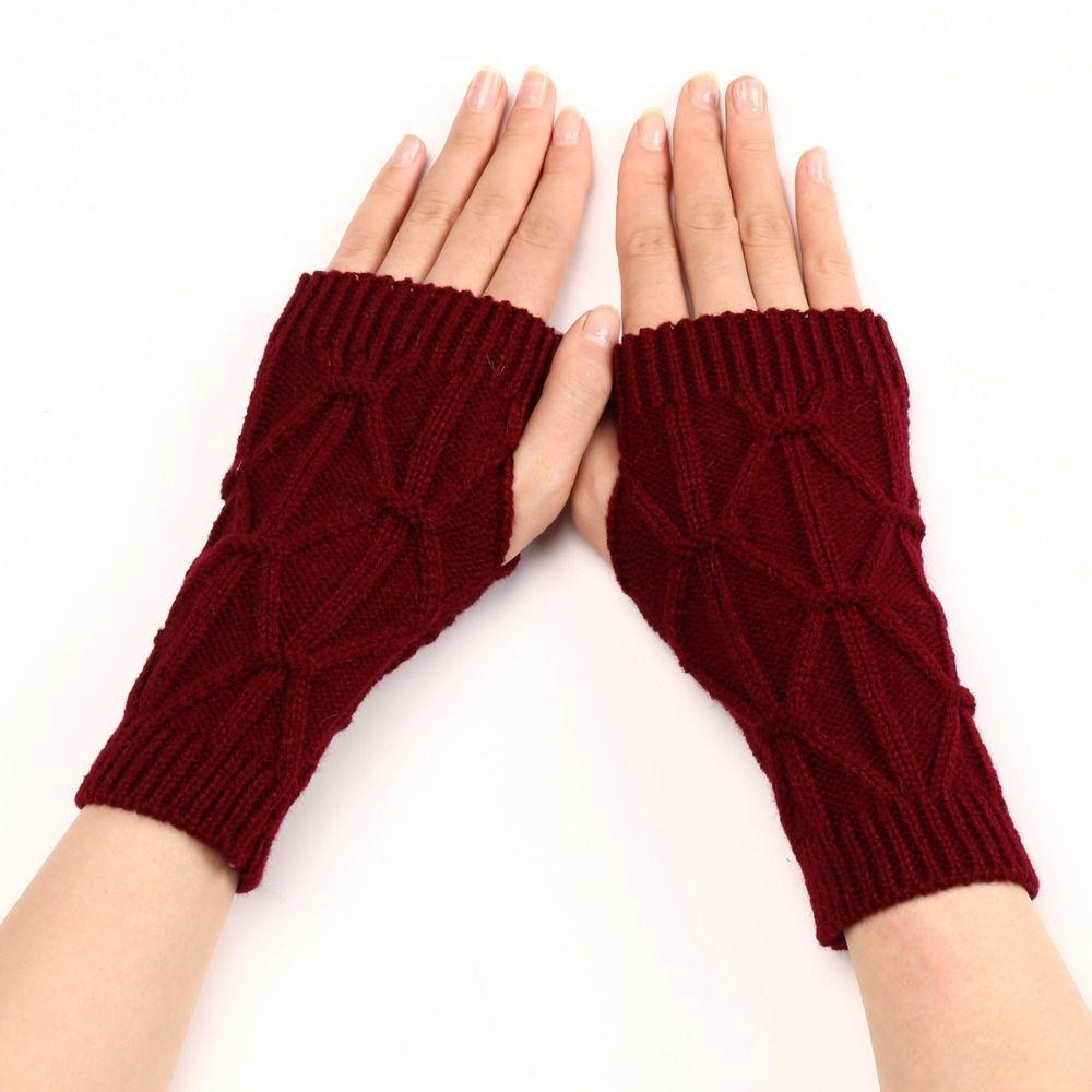 Wrist Gloves, Half Finger Wrist Warmers Fingerless Gloves