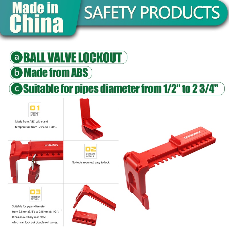 Lotolockout [BALL VALVE LOCKOUT] BALL VALVE LOCKOUT] BALL Adjustable