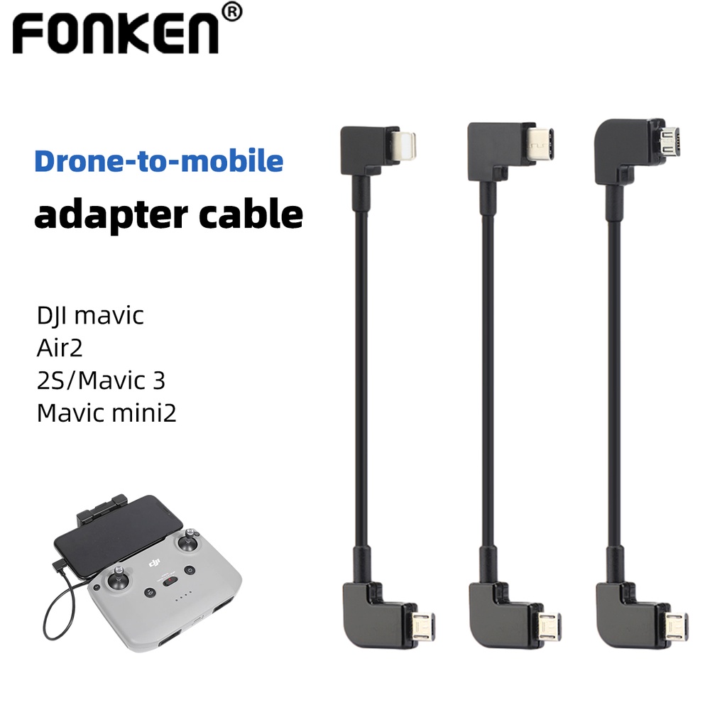 Fonken Drone Remote Controller Data Cable For DJI RC-N1 Mavic 3/Ari 2 ...