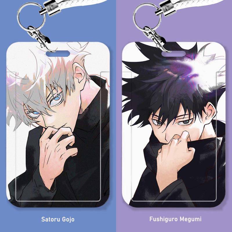 [Bota Shop] Jujutsu Kaisen Card Holder Anime Merchandise Gojo Go Fu Hei ...