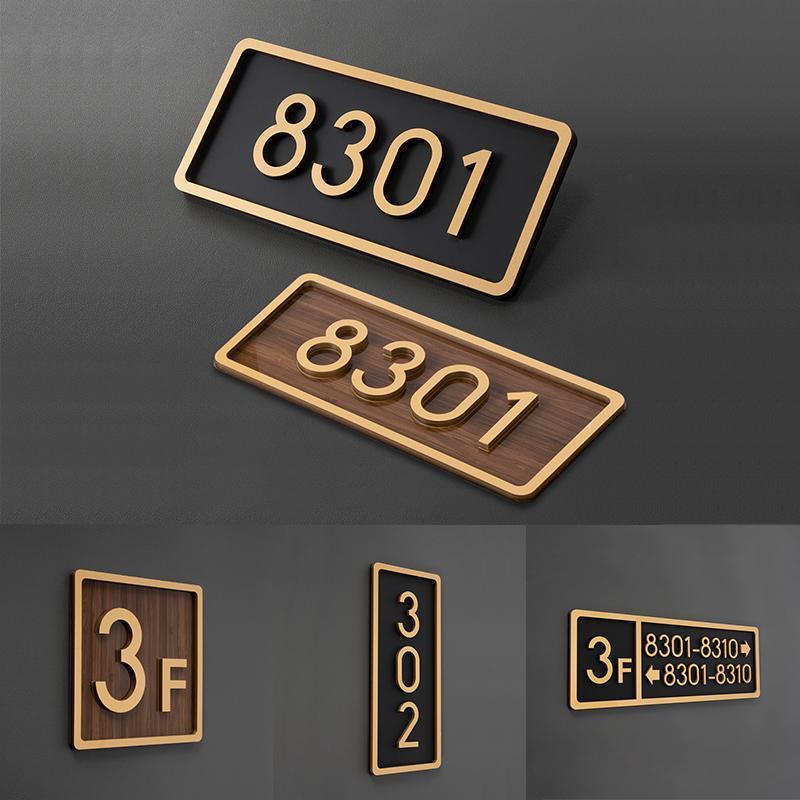 Door Plate Nombor Rumah No Plat Alamat Rumah Acrylic Sign Signage ...